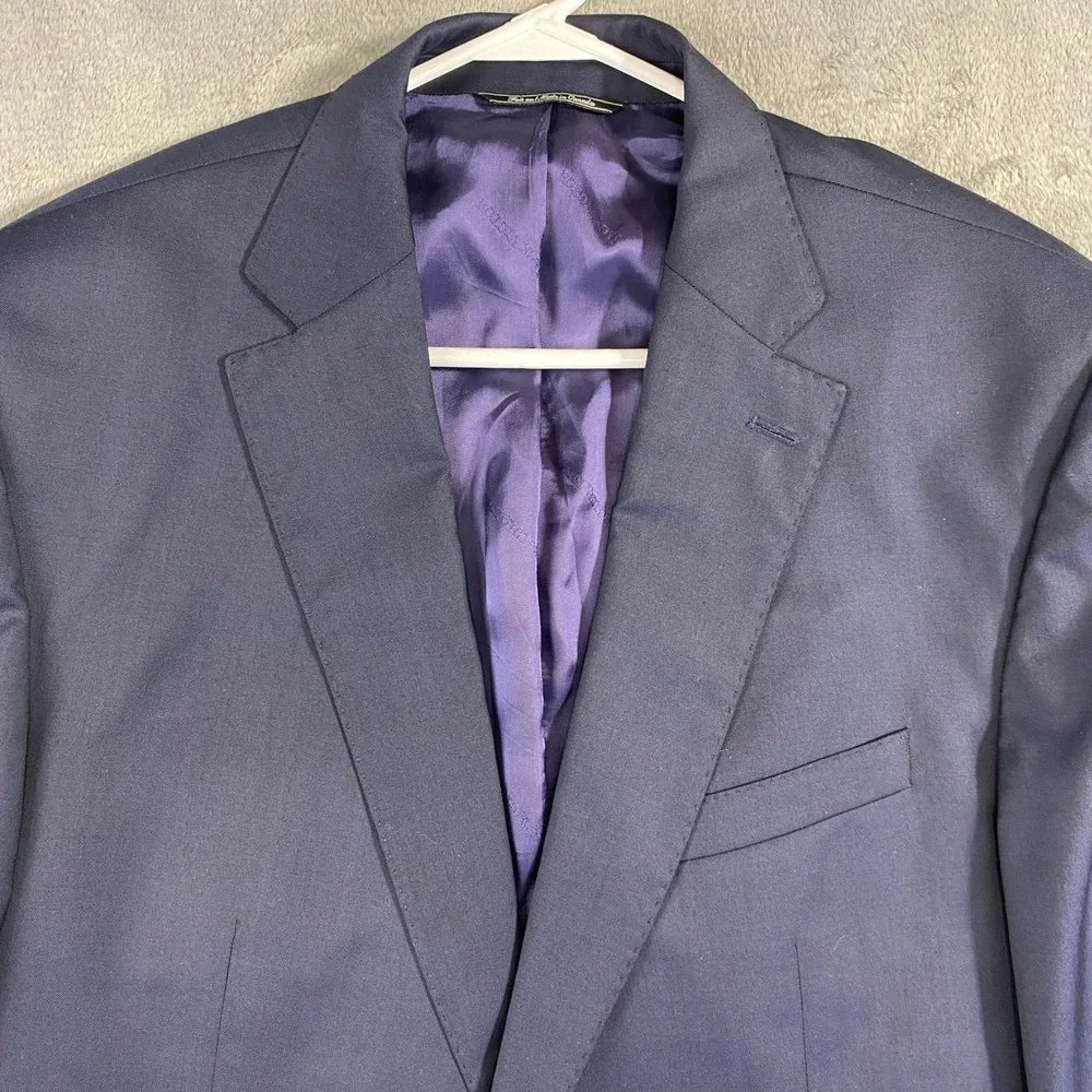 Jack Victor Loro Piana Blazer Mens 46R Navy Blue Wool Century CT Sport Coat 1913 - Picture 9 of 11
